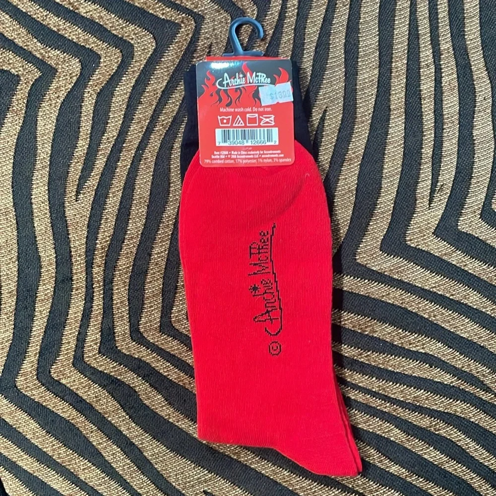 Archie McPhee Hell Is Other People Men’s dress socks